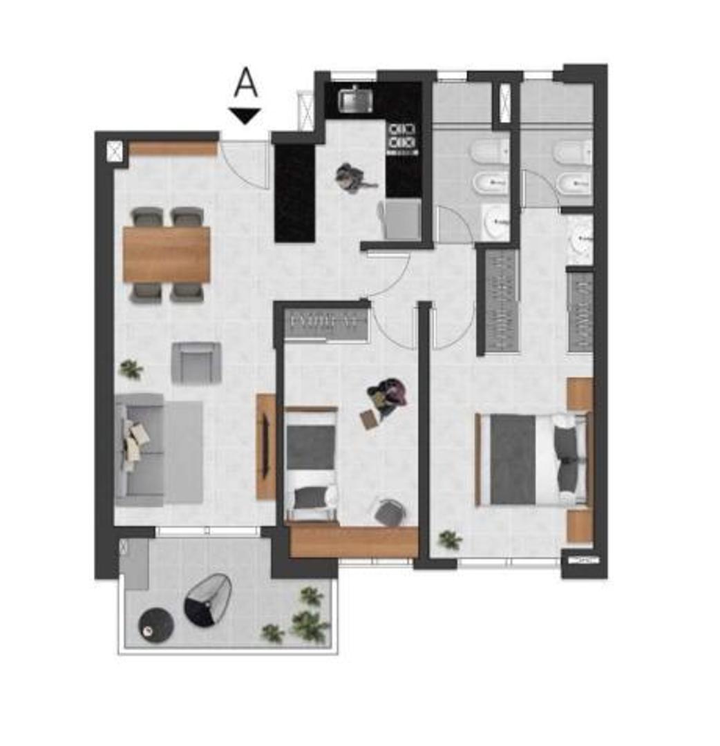 Departamento en Venta al Oeste