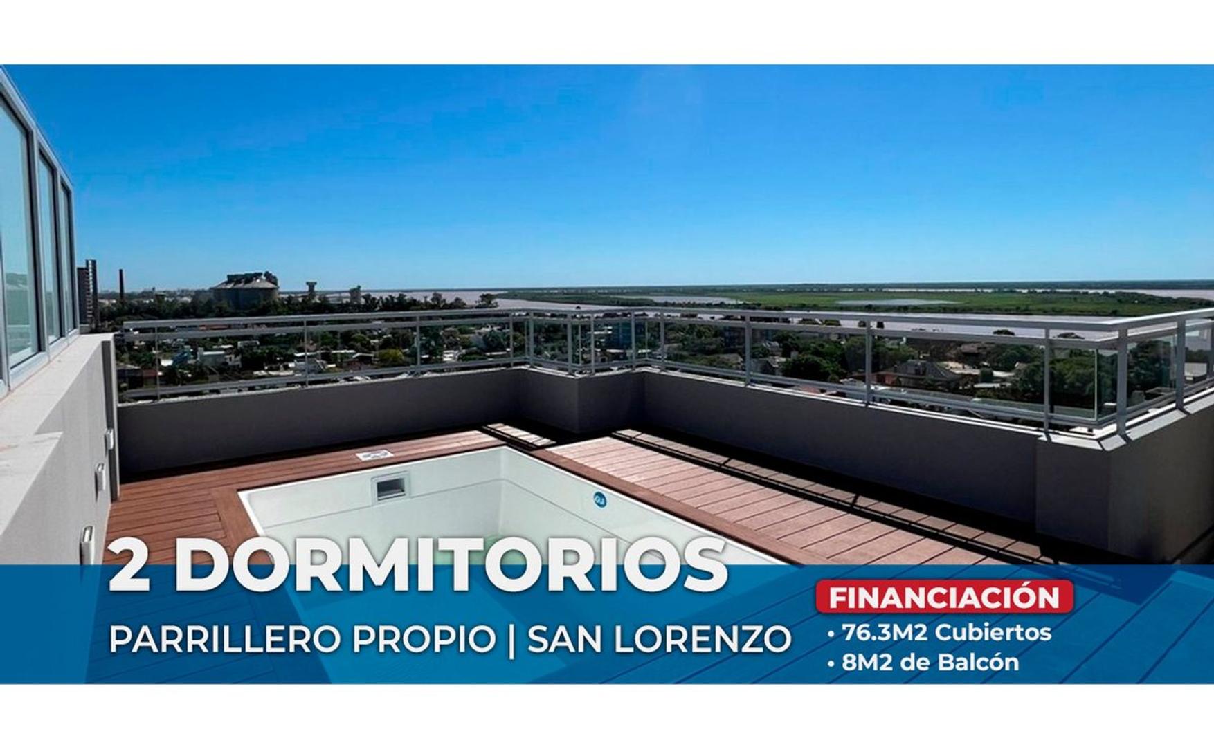 DEPTO EN VENTA 2 DORMIS C/VISTA RÍO - SAN LORENZO