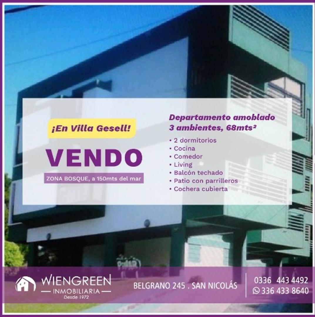 Vendo Departamento de 3 ambientes en Villa Gesel