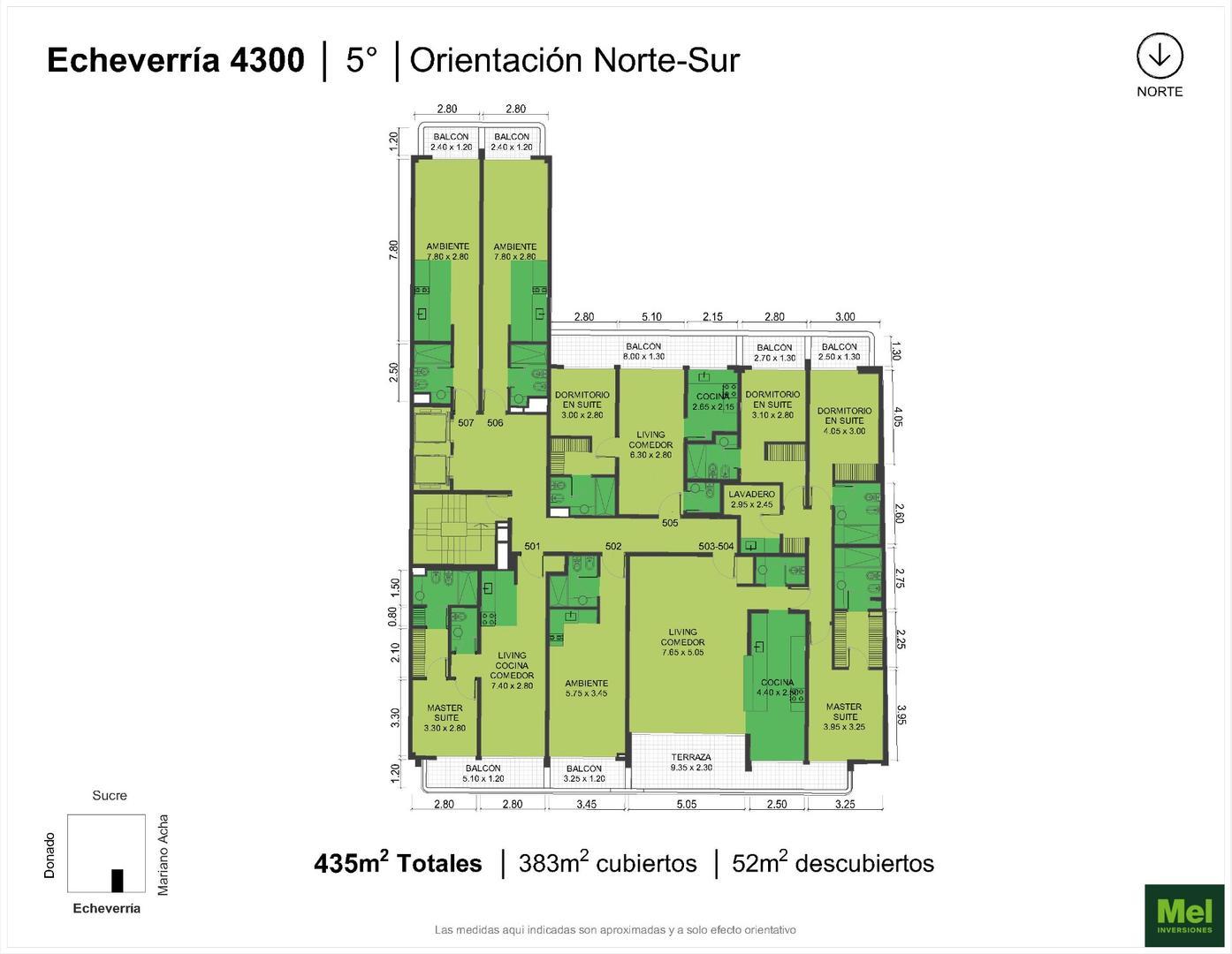 Echeverria 4300, Piso 5