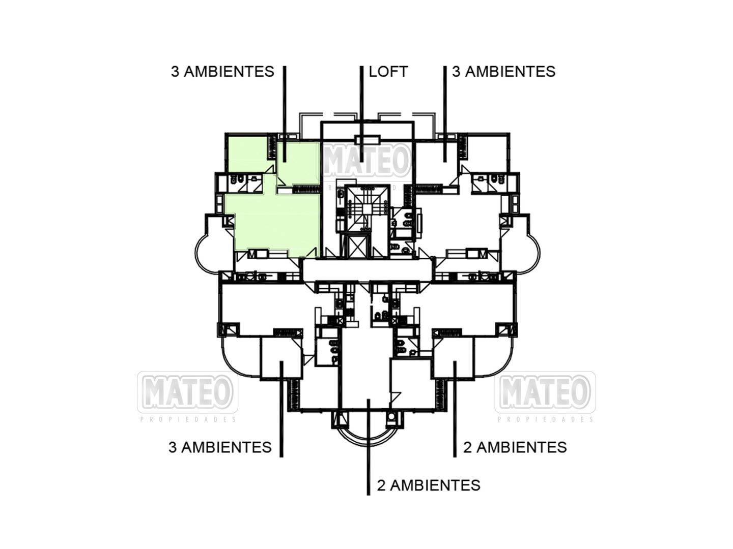 Departamento en Venta de 3 ambientes