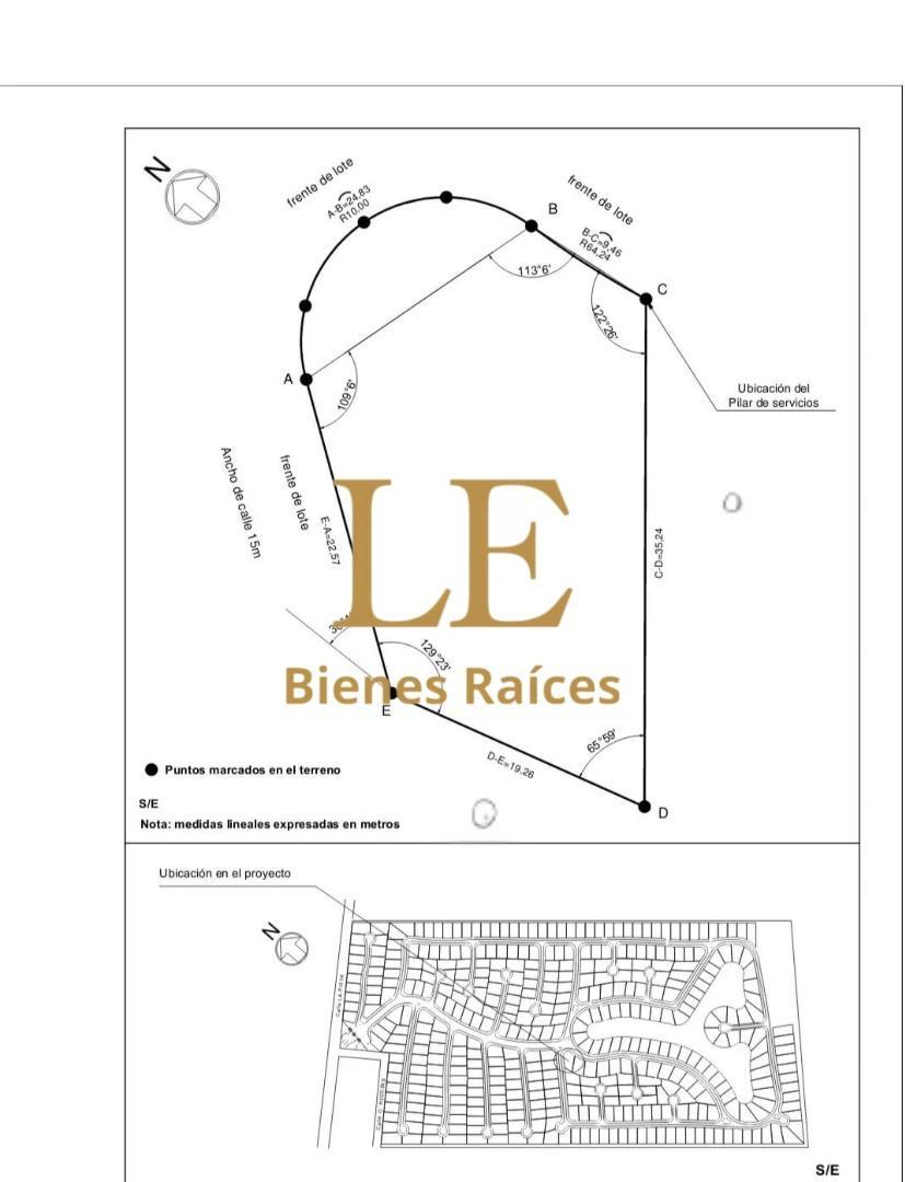 Terreno en Venta de 758,0 m2