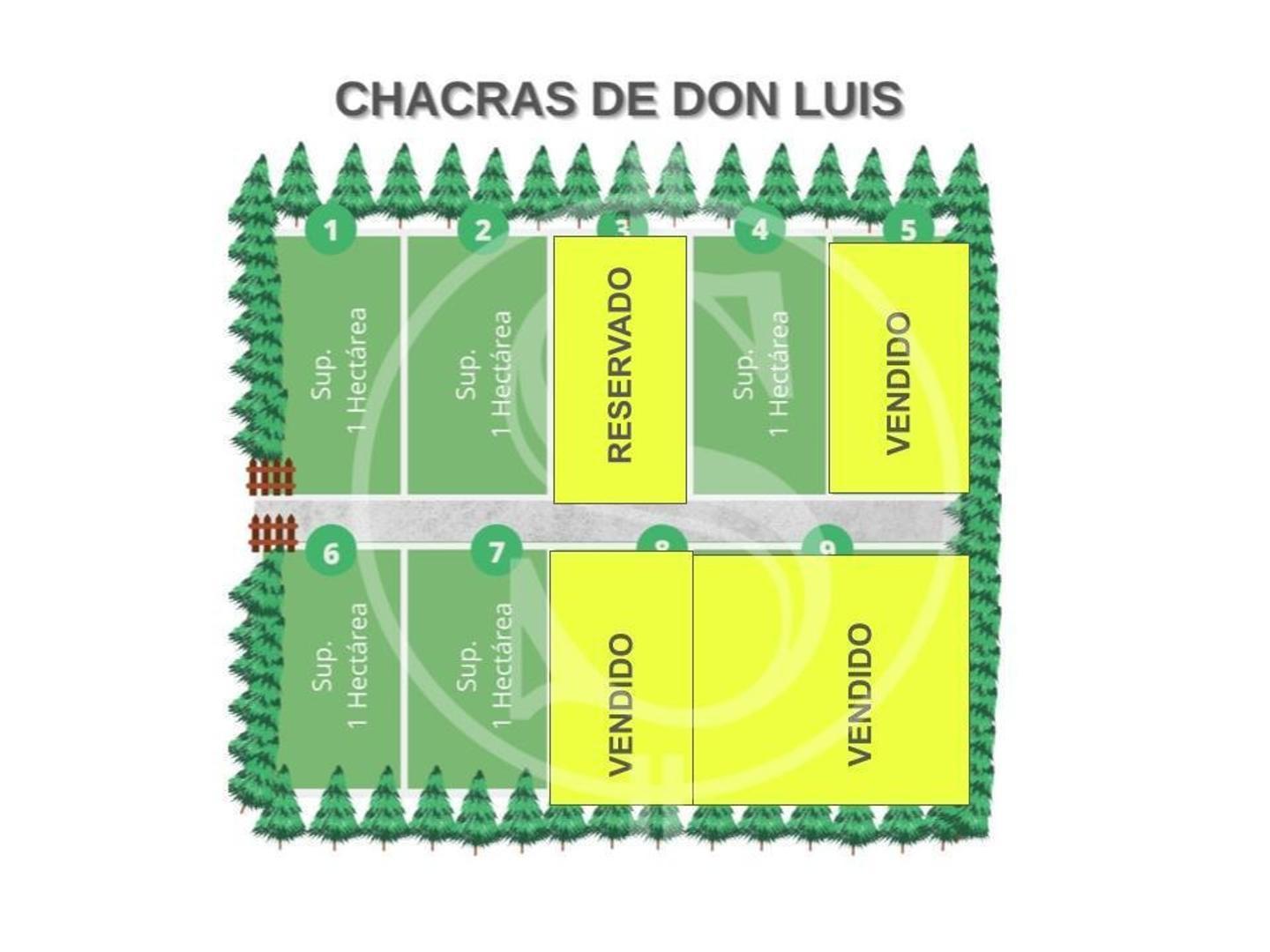 CHACRAS EN VENTA MERCEDES 1 HECTAREA A METROS DE LA RUTA 41