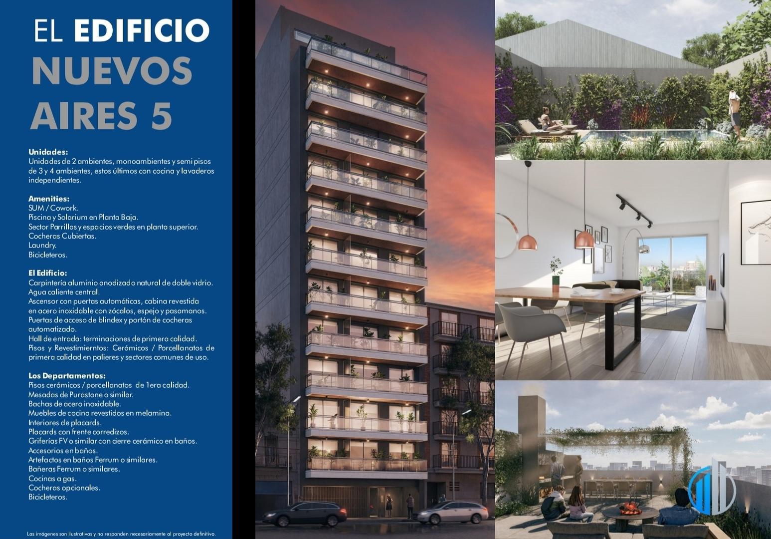 Departamento 3 ambientes con 2 baños