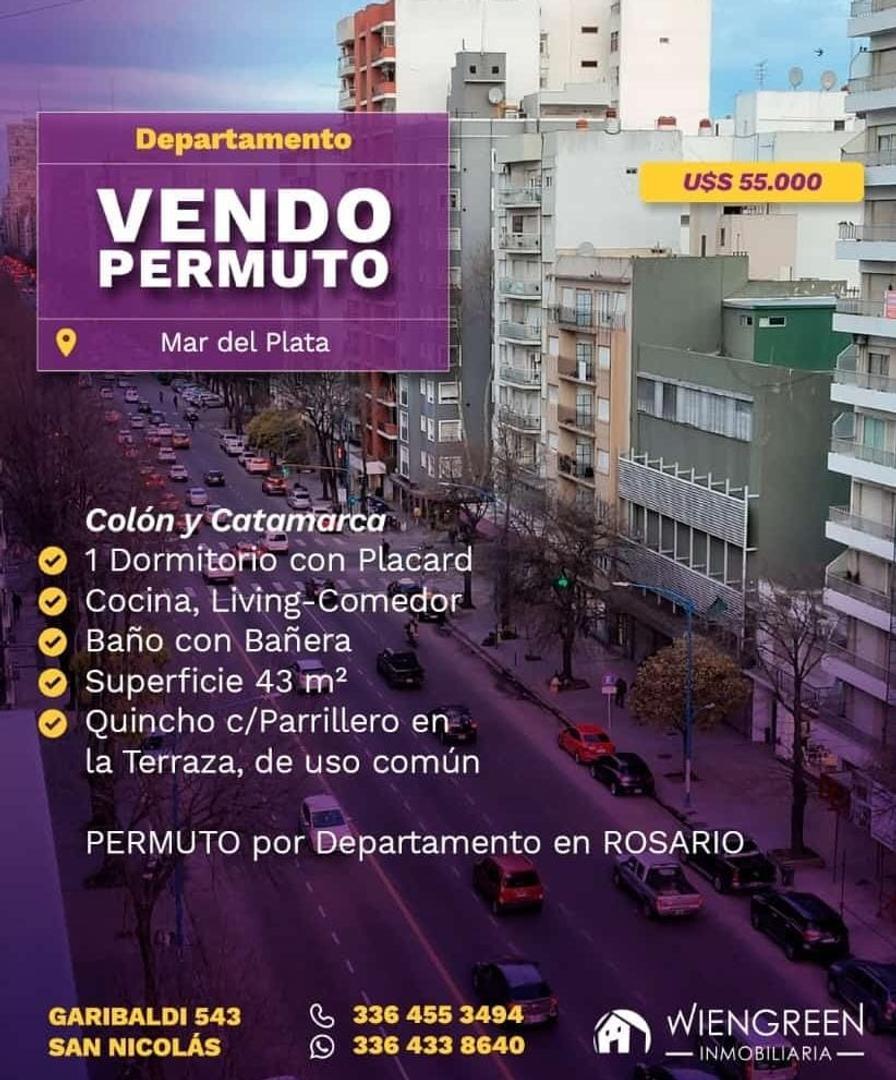 VENDO O PERMUTO DPTO EN MAR DEL PLATA