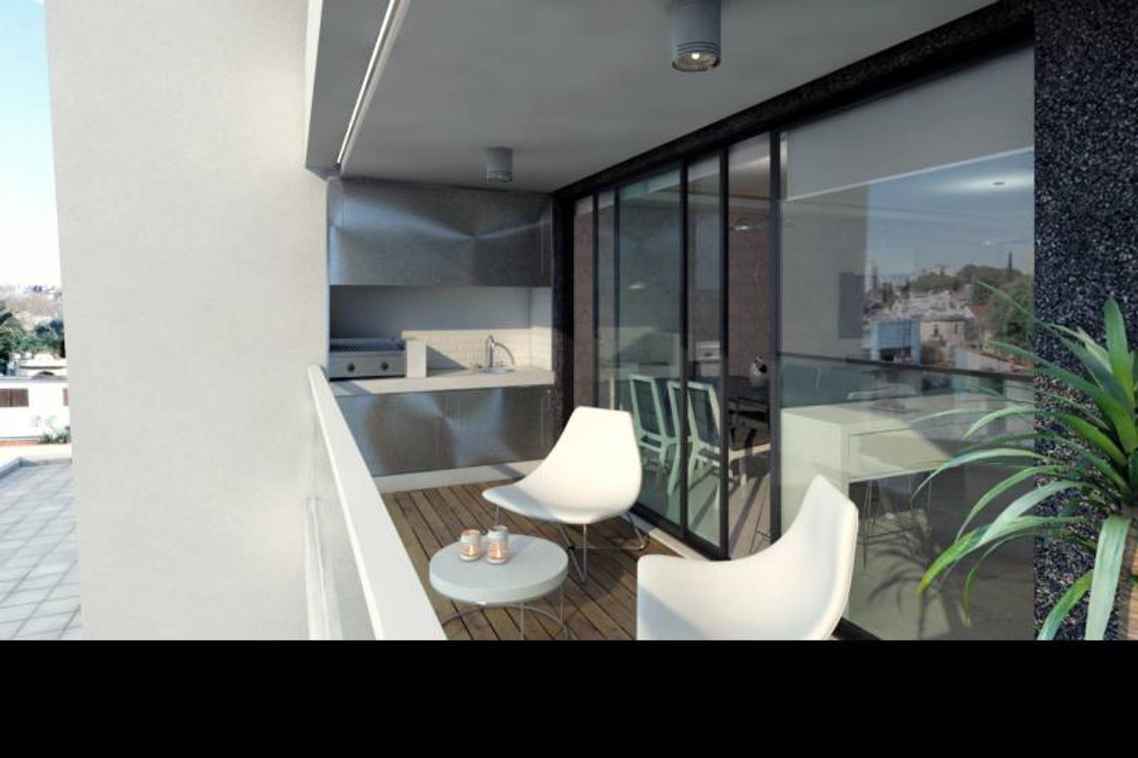 Departamento 2 ambientes con 1 baño