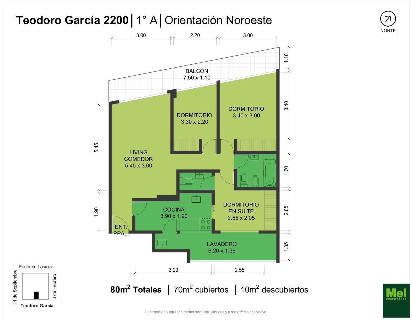 Teodoro Garcia 2200, Piso 1