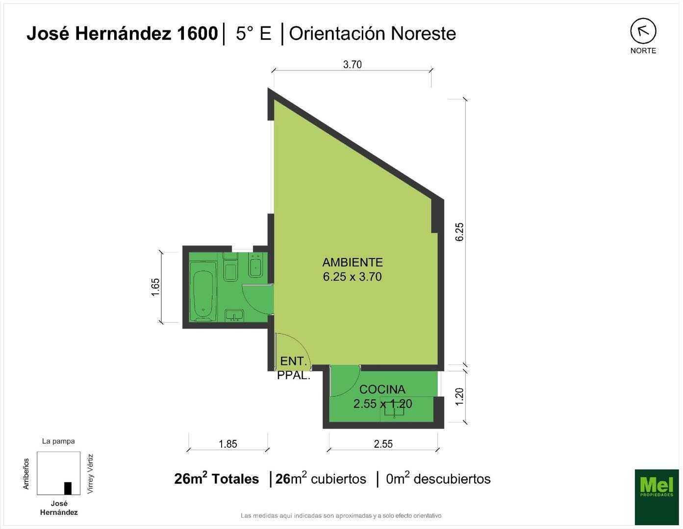 José Hernández 1600, Piso 5