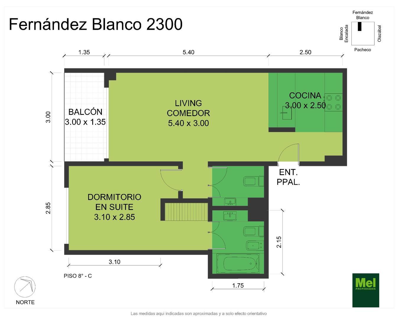 Departamento en Venta de 2 ambientes
