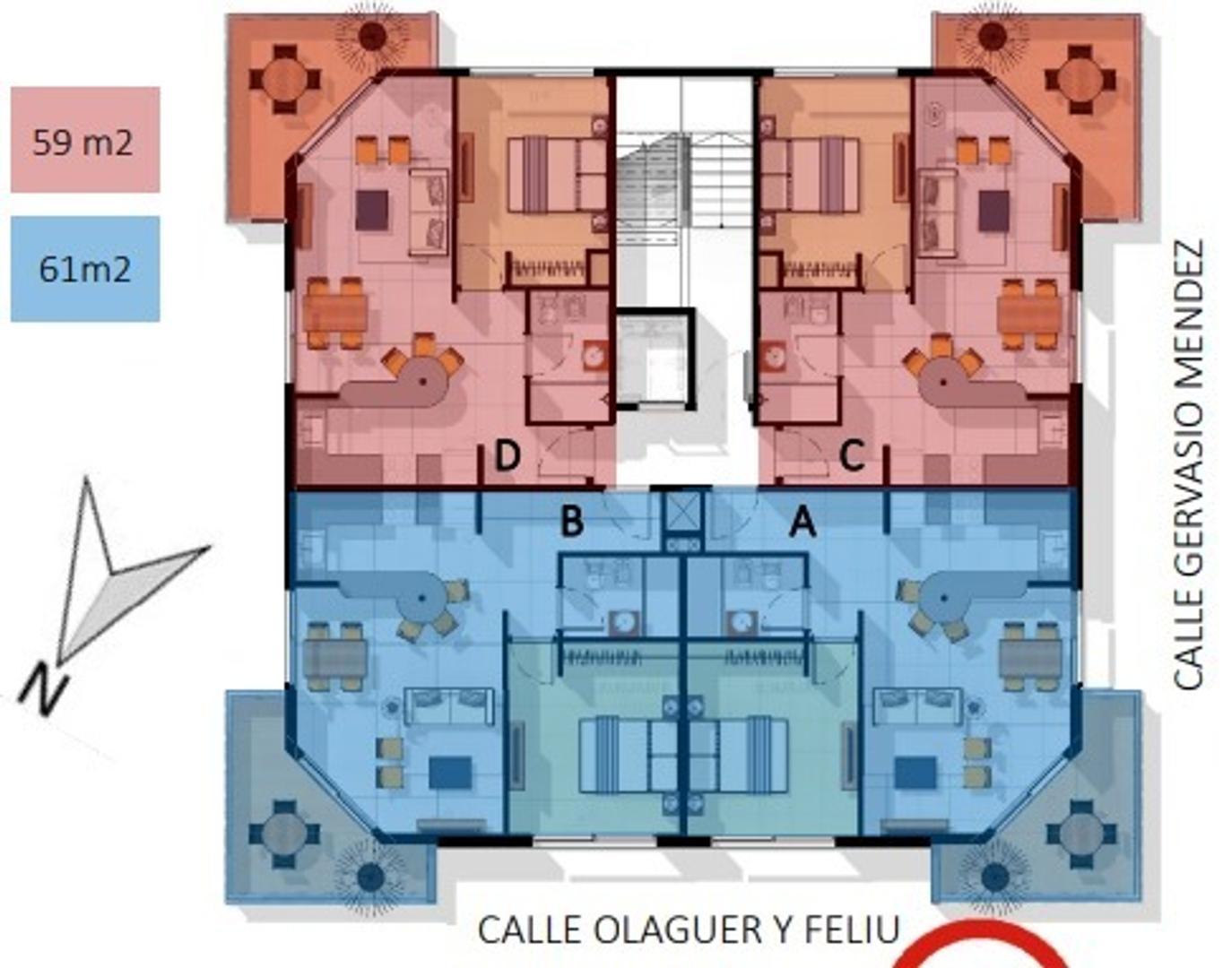 Departamento en Venta con 1 cocheras