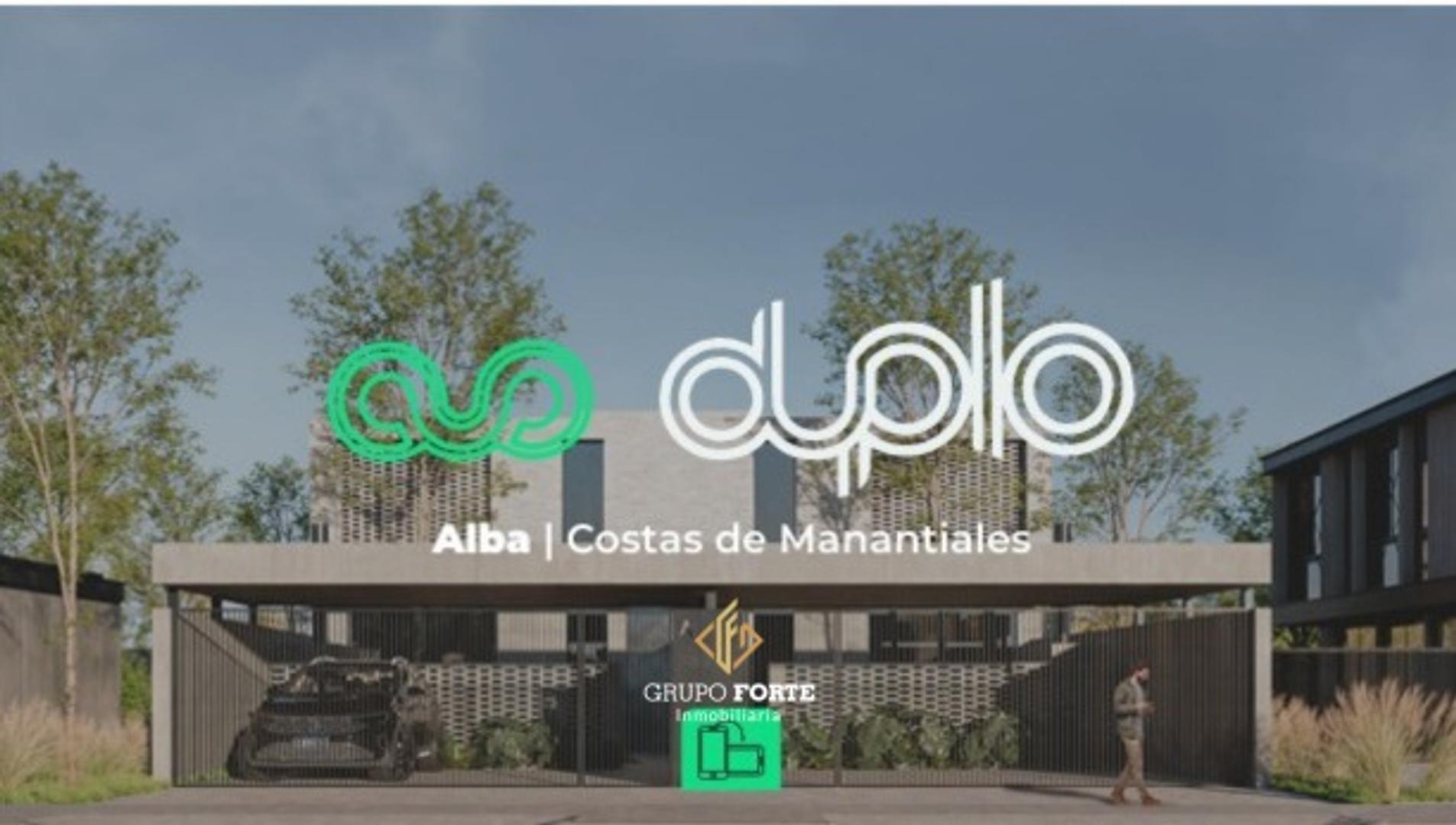 Duplex en venta en Costas de Manantiales.