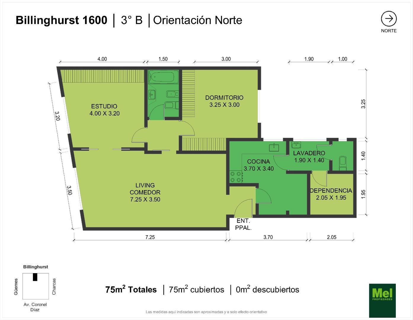 Billinghurst 1600, Piso 3