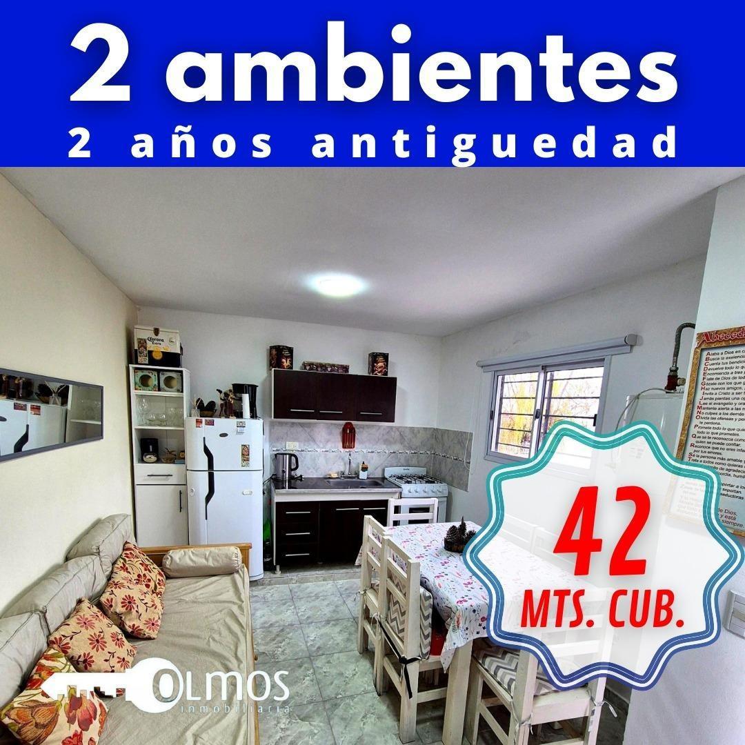 2 ambientes, sin expensas, 2 años de antiguedad