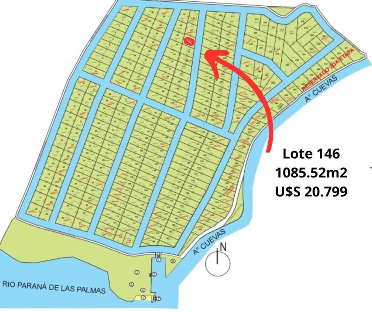 Terreno en Venta en Islas, USD 20.799