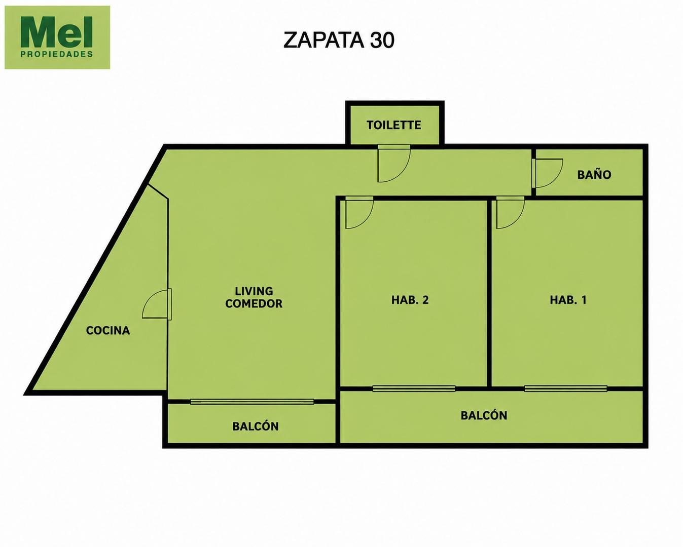 Zapata 100, Piso 6