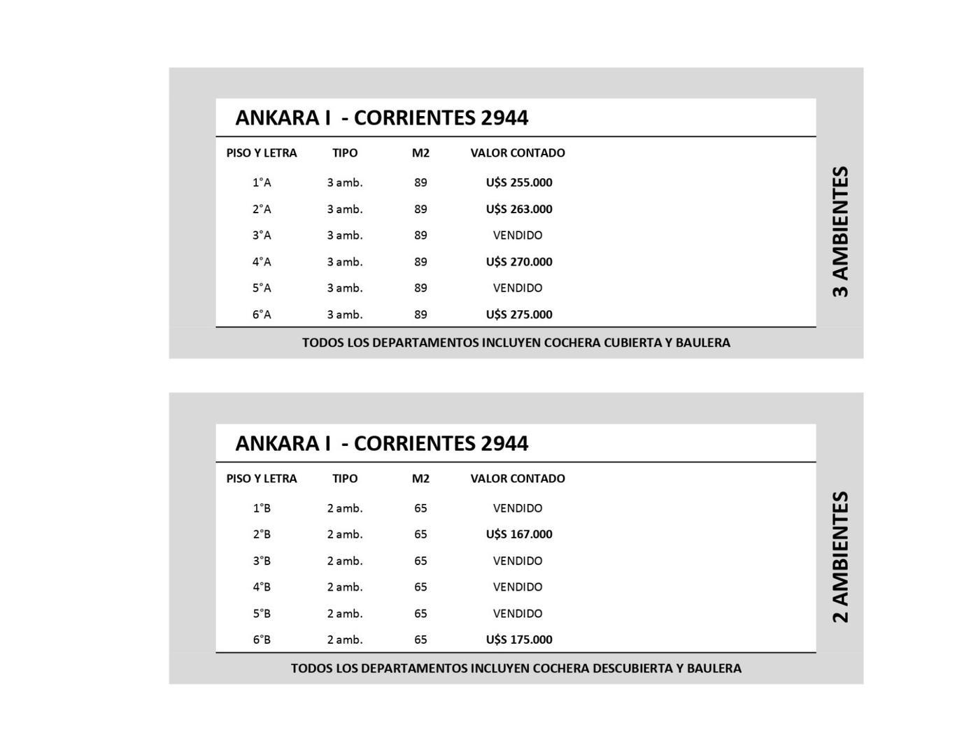 Departamento en Venta de 2 dormitorios