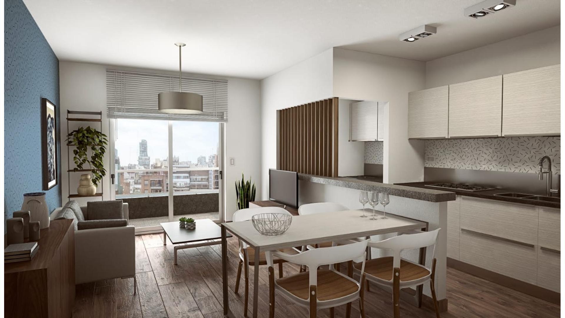 Departamento 4 ambientes con 2 baños