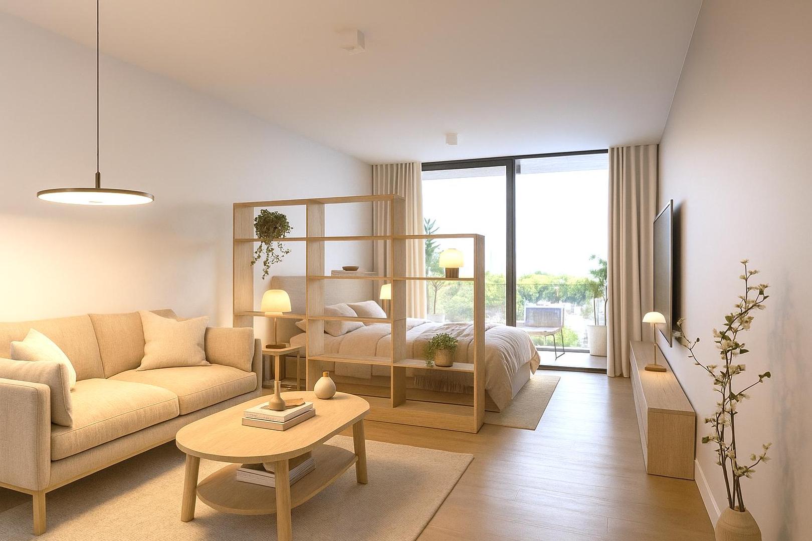 Departamento Monoambiente con 1 baño