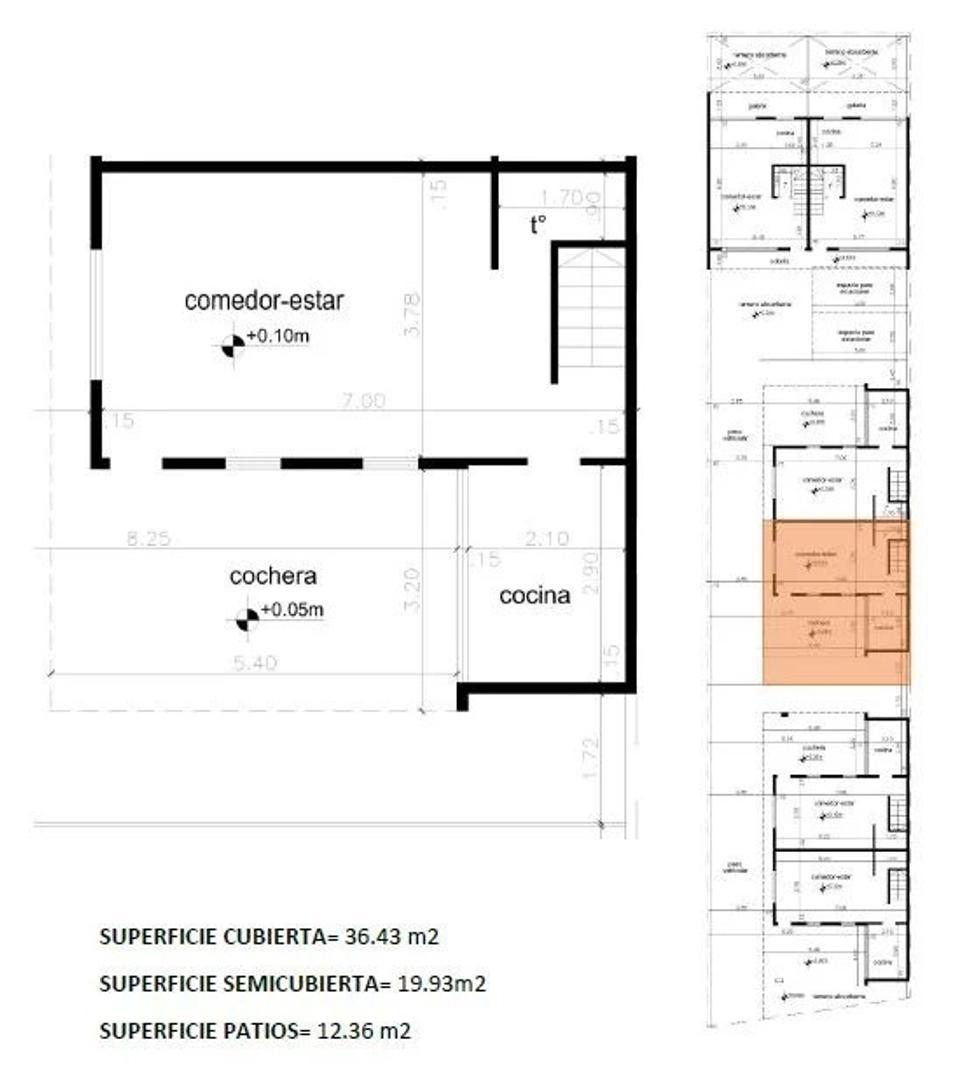 Casa 3 ambientes con 3 baños
