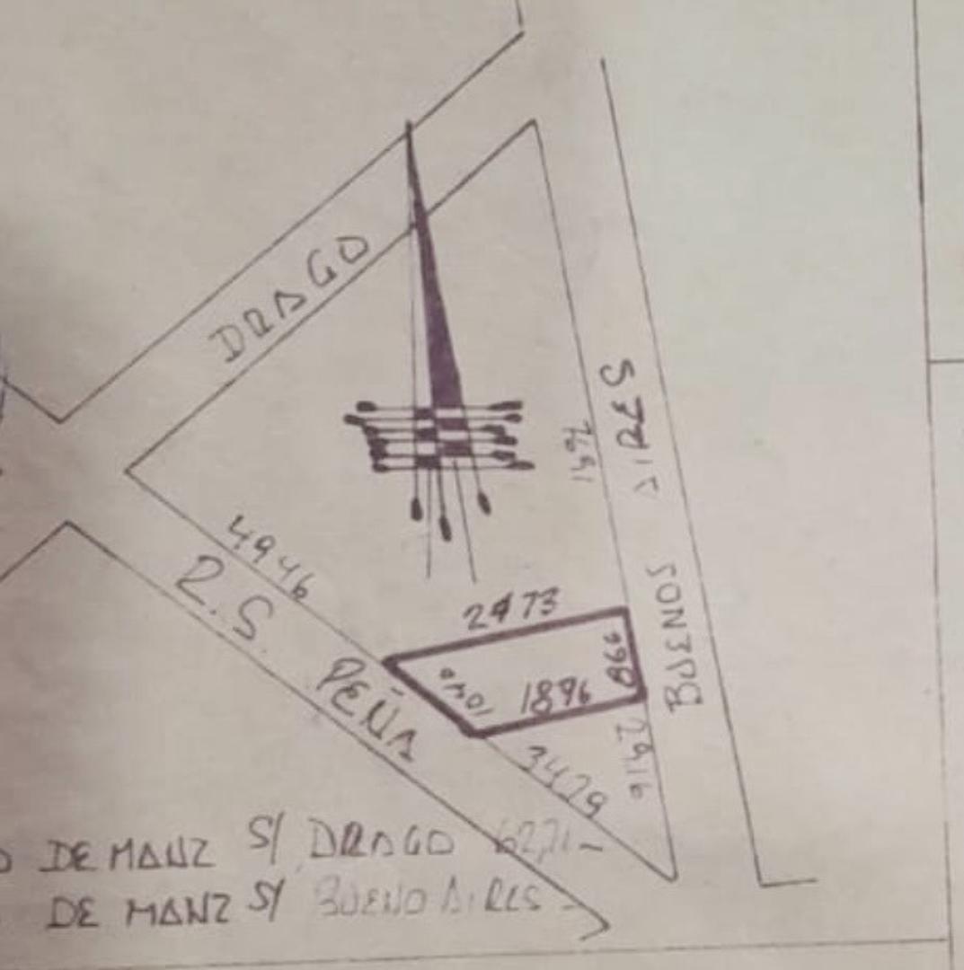 Lote de terreno irregular en excelente ubicación