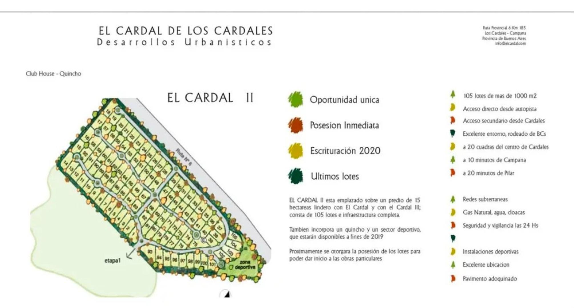 LOTE EN VENTA EL CARDAL II