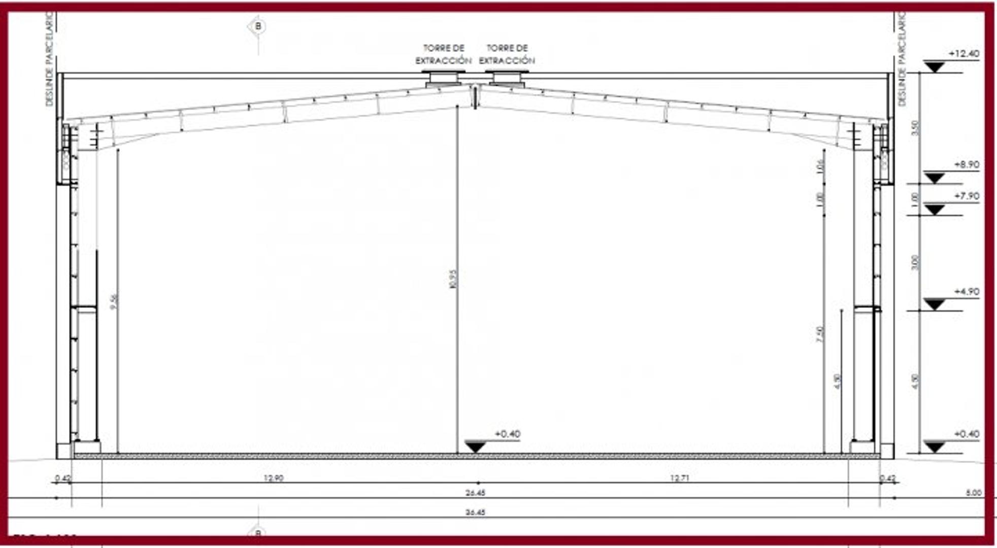Galpon en Alquiler 85,80  mts Fondo
