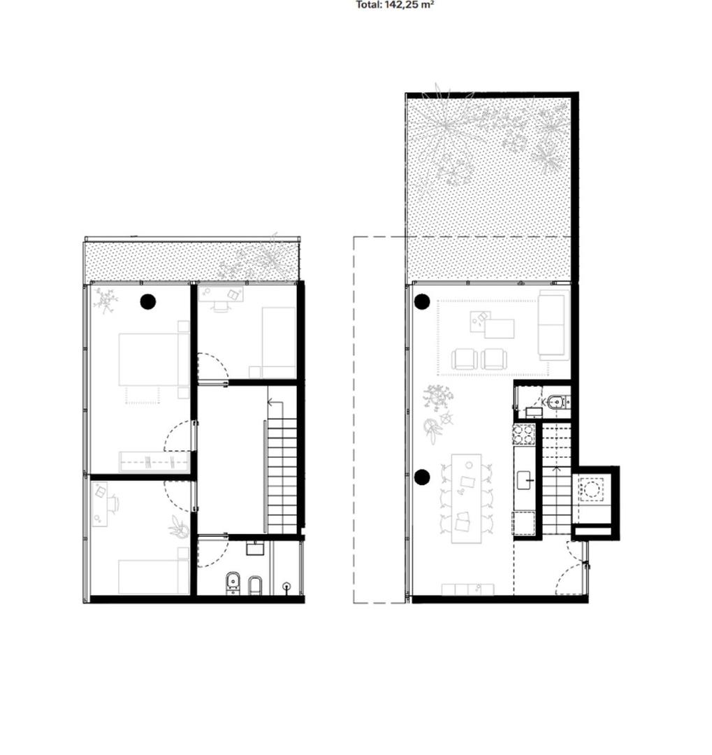 Departamento 4 ambientes con 1 baño